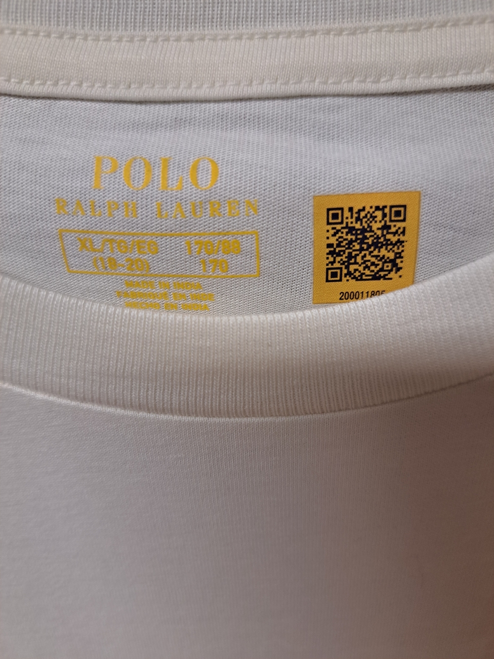 Polo by Ralph Lauren Cream Long-Sleeve Tee with Multicolor Polo Player Patch - Picture 2 of 6